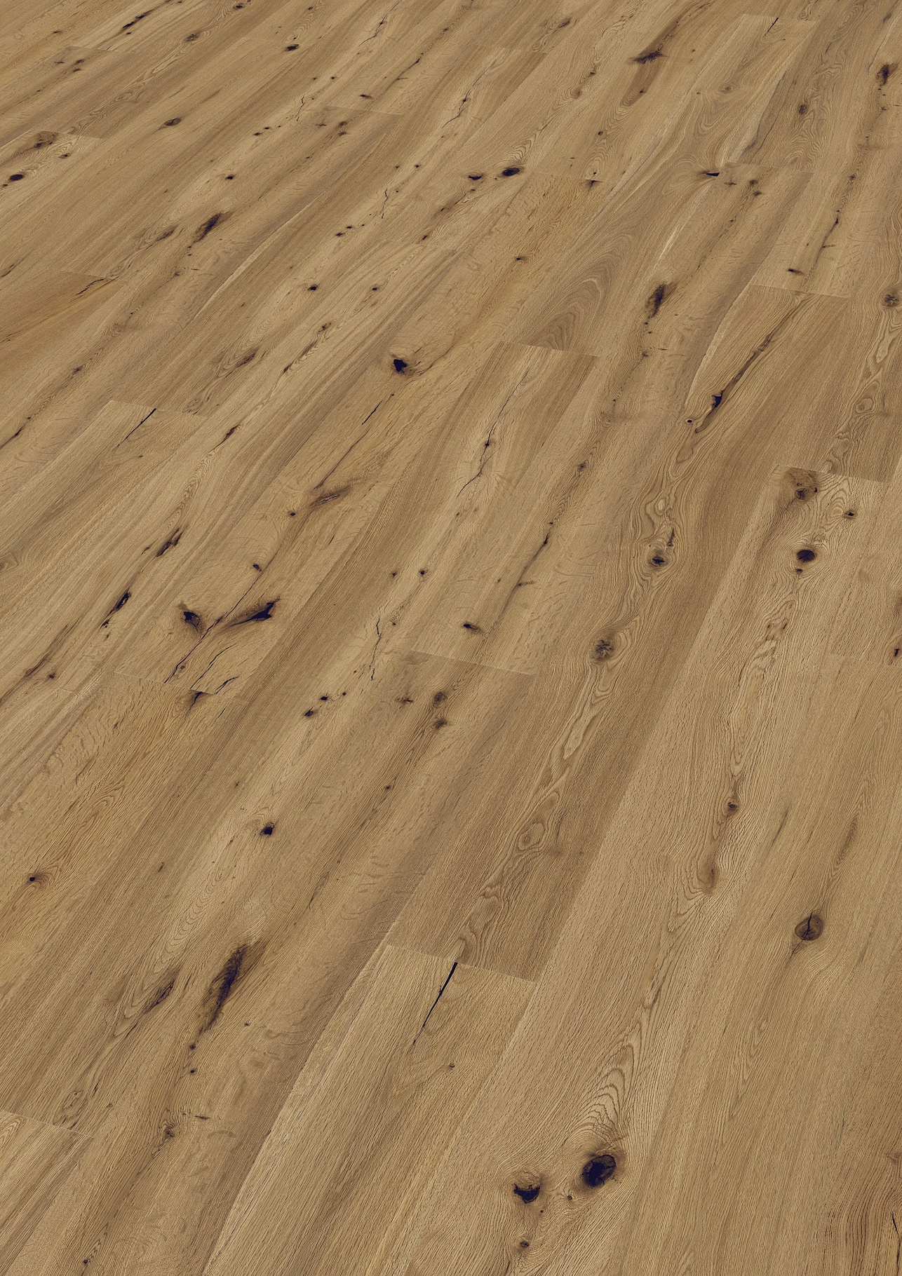 PERSEUS® BASIC 3-Schicht Fertigparkett LHD 4V Eiche Markant Natur gebürstet geölt 1900 x 189 x 14mm