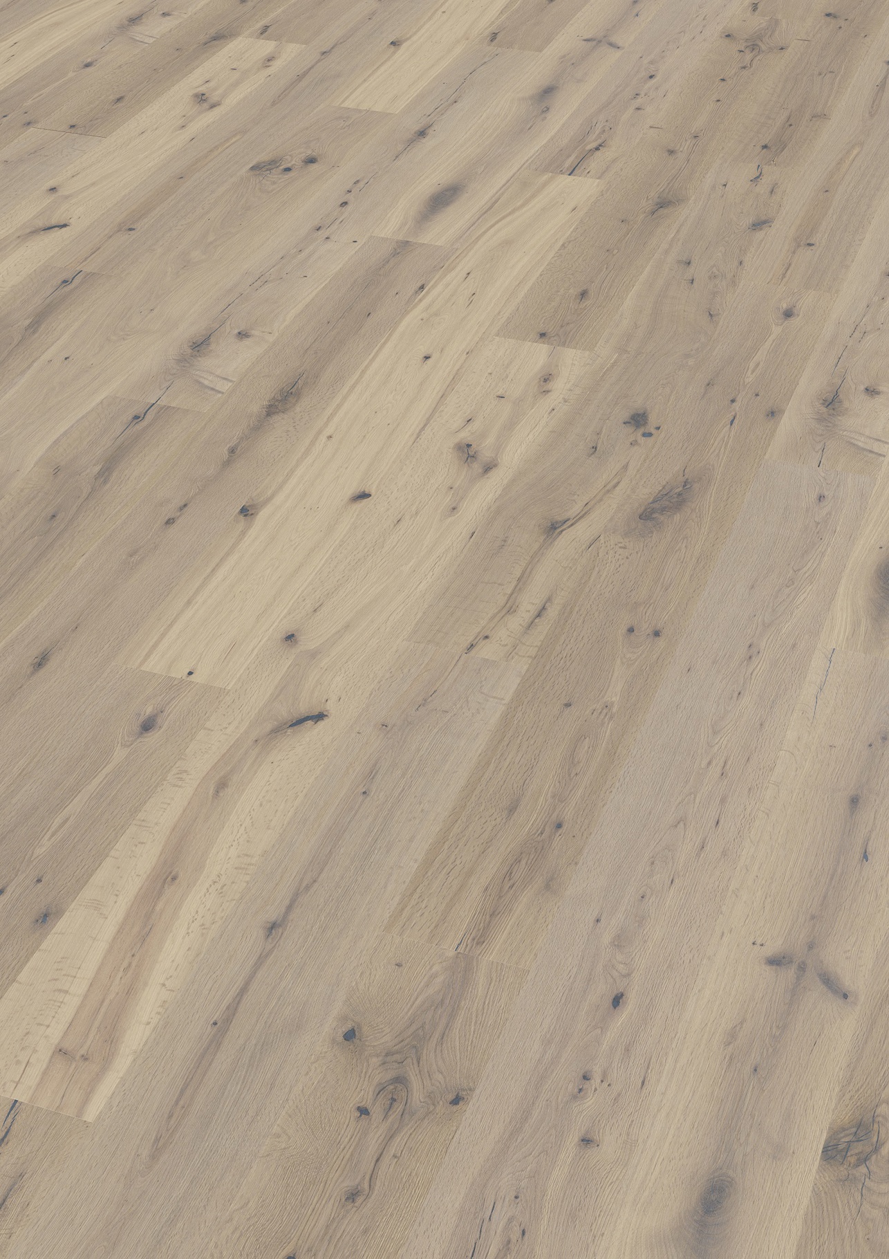 PERSEUS® BASIC 3-Schicht Fertigparkett LHD 4V Eiche Markant Weiss gebürstet geölt 1900 x 189 x 14mm