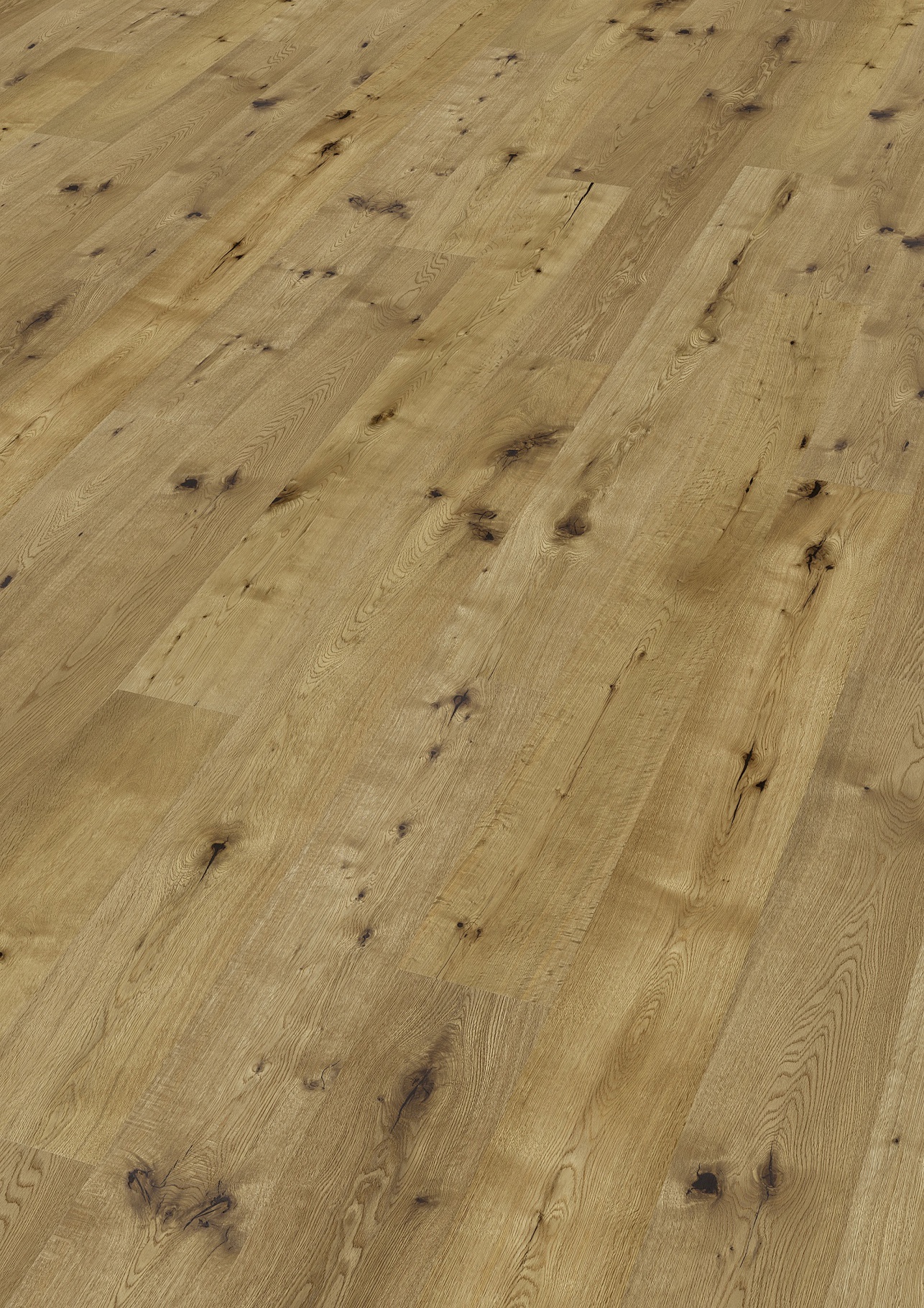 PERSEUS® BASIC 3-Schicht Fertigparkett LHD 4V Eiche Markant Rauch gebürstet geölt 1900 x 189 x 14mm