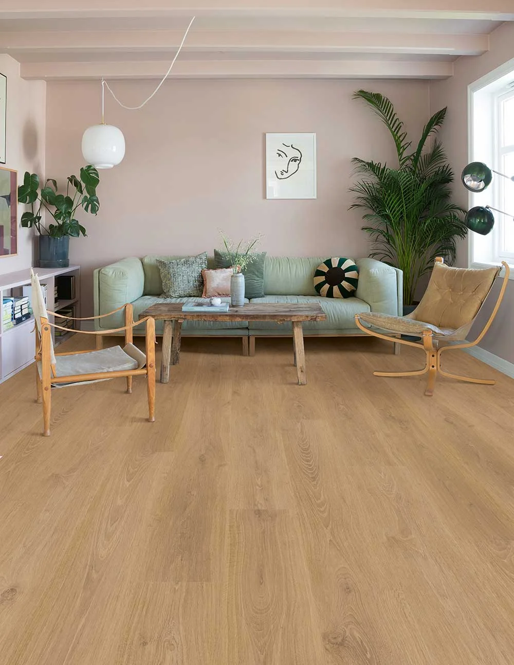 Unilin Laminat Landhaus Dielen LOC FLOOR + BASIC Eiche authentic 1261 x 192 x 7mm – Bild 2