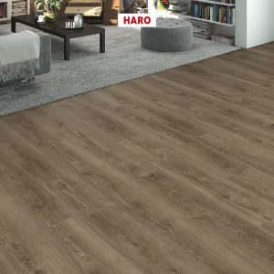 HARO Designboden Disano WaveAqua Landhausdiele 4V Eiche Victoria samtbraun* 1282 x 193 x 8mm