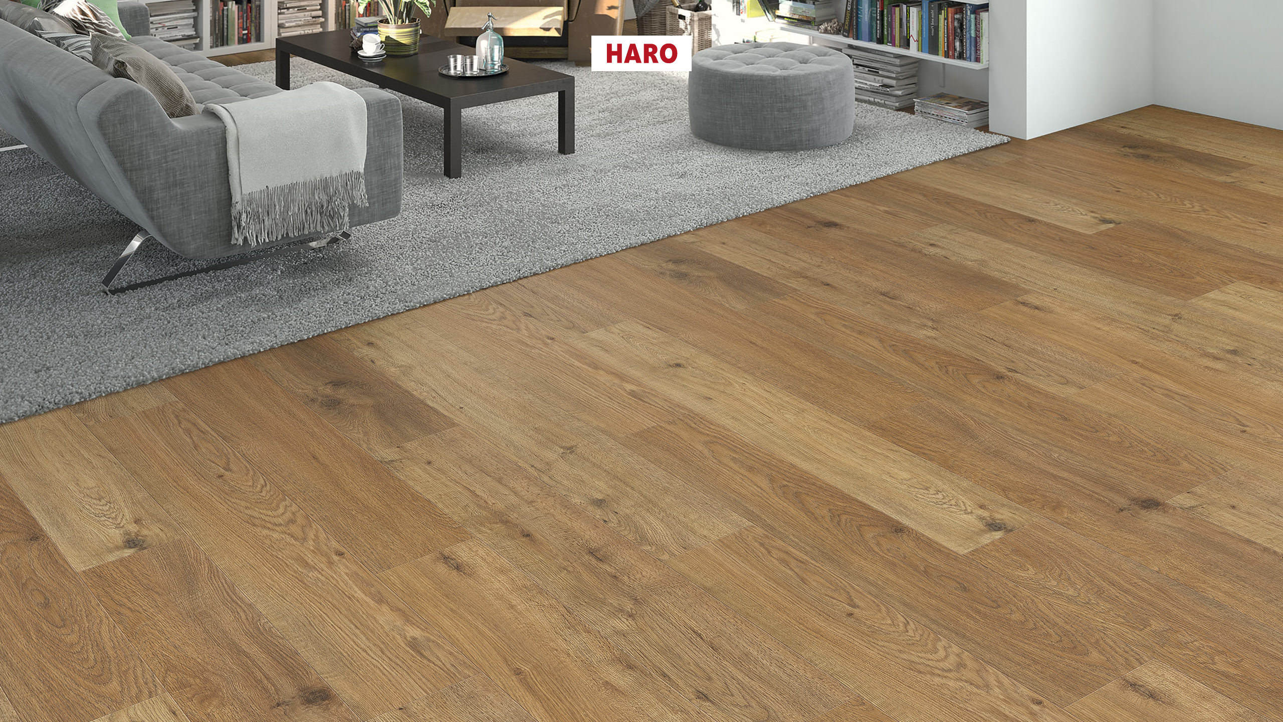 HARO Designboden Disano WaveAqua Landhausdiele 4V Eiche Whistler natur* 1282 x 193 x 8mm