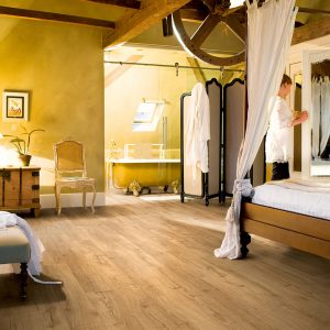 QS HYDRO SEAL Naturboden Impressive 4V wasserfest Eiche Klassisch Natur 1380 x 190 x 8mm