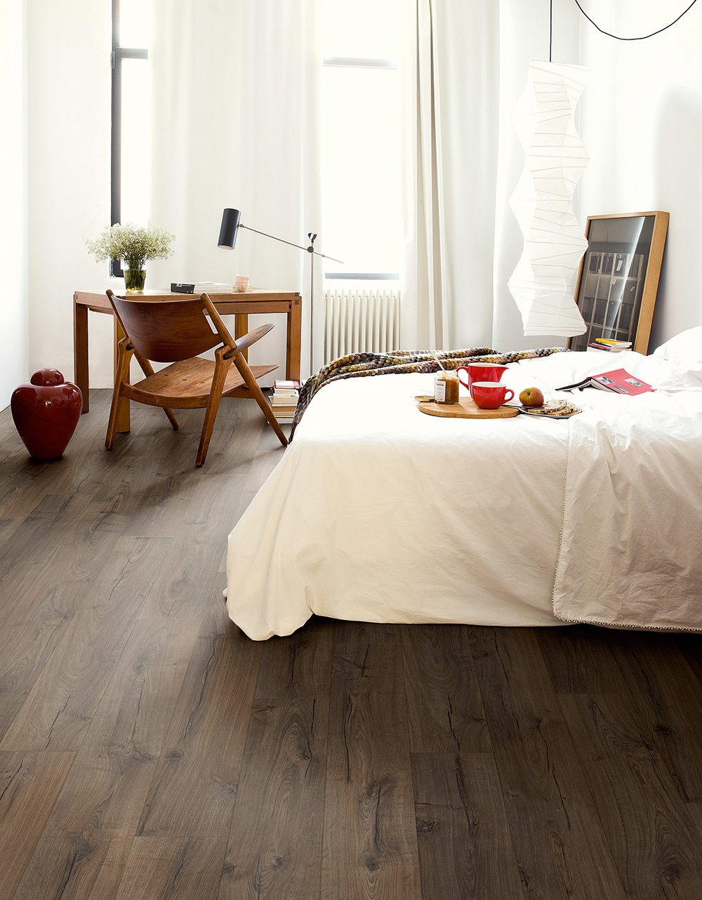 QS HYDRO SEAL Naturboden Impressive 4V wasserfest Eiche Klassik Braun 1380 x 190 x 8mm