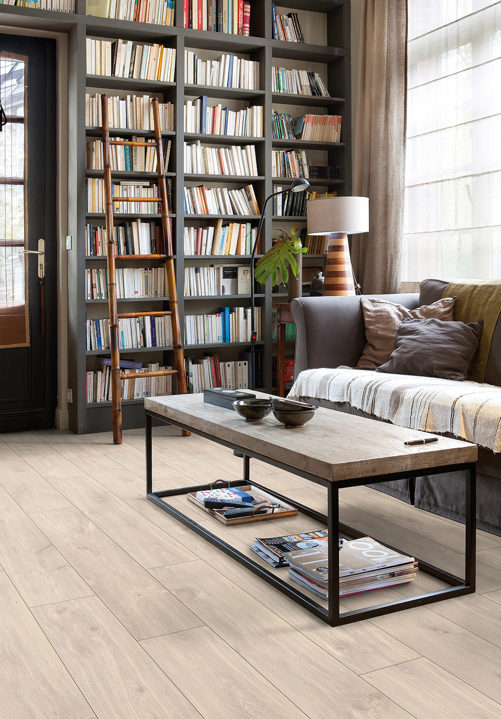 QS HYDRO SEAL Naturboden Classic wasserfest Havanna Eiche Natur 1200 x 190 x 8mm