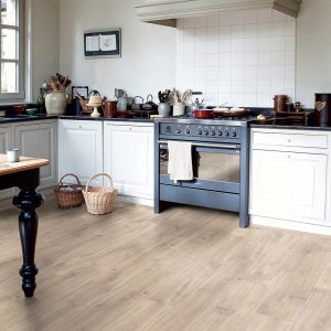 QS HYDRO SEAL Naturboden Classic wasserfest Hav. Eiche Natur Optik Sägeschnitt 1200 x 190 x 8mm