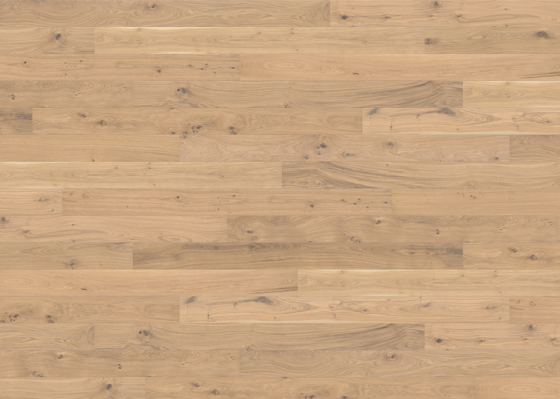 PERSEUS® CLASSIC 3-Schicht Fertigparkett 5G LHD 2V Eiche Weiß Lebendig Str. Natural Geölt 2200 x 180 x 12mm