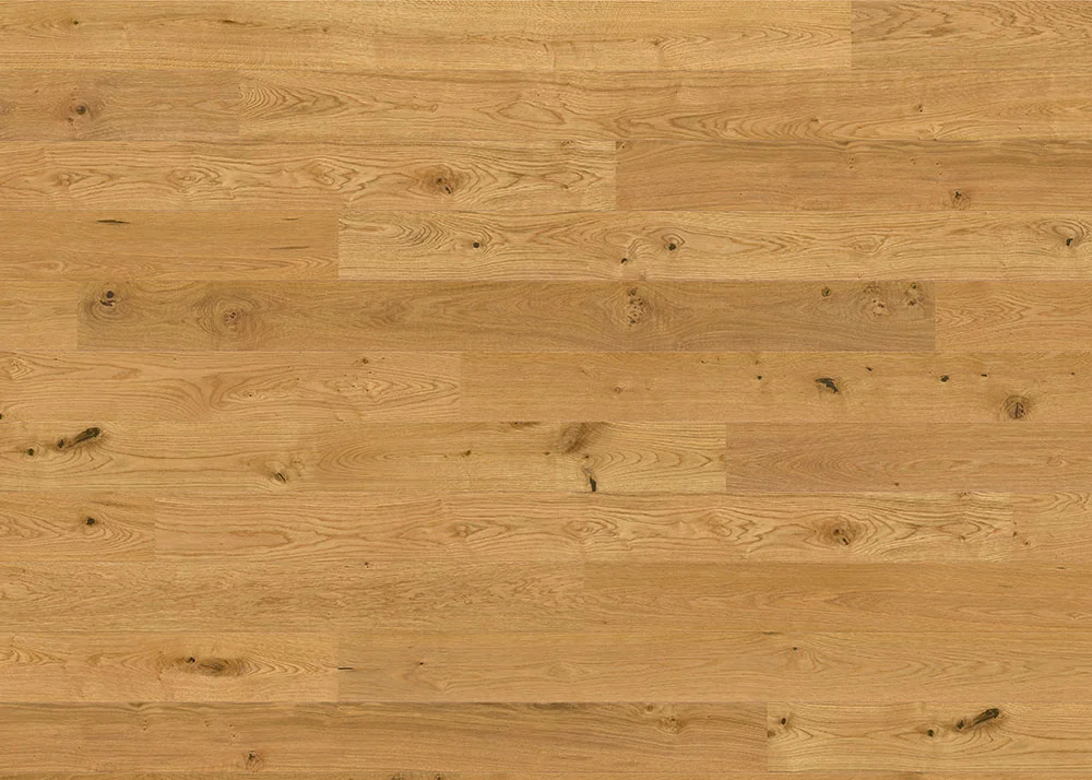 PERSEUS® CLASSIC 3-Schicht Fertigparkett 5G LHD 2V Eiche Lebendig Str. Naturmatt Versiegelt 2200 x 180 x 12mm